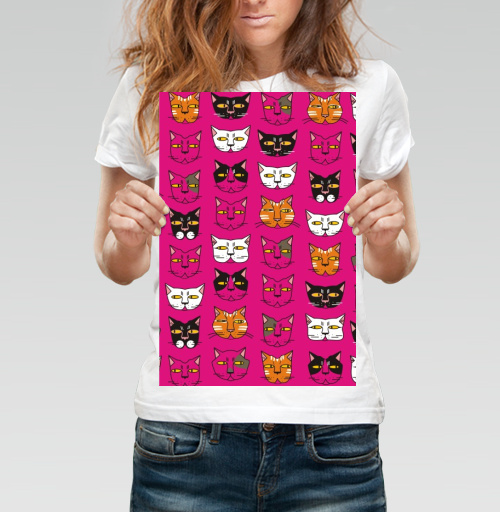 Фотография футболки Кошачьи мордашки