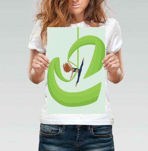 Фотография футболки Обрыв на полотнах