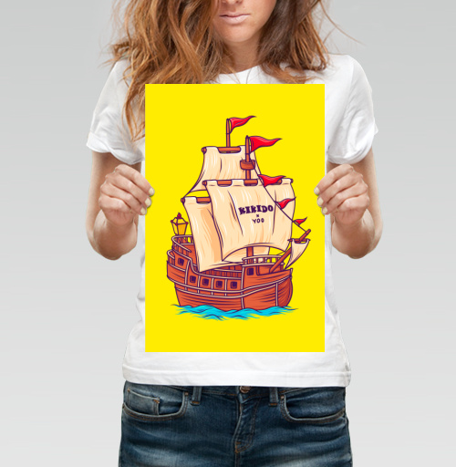 Фотография футболки Корабль взрослый