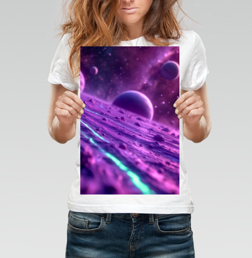 Фотография футболки Космос и планеты