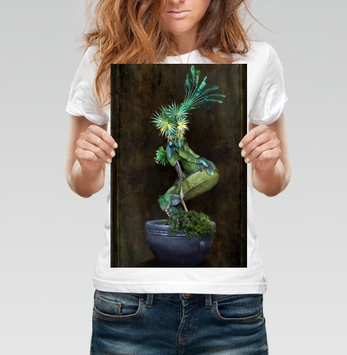 Фотография футболки Цветы