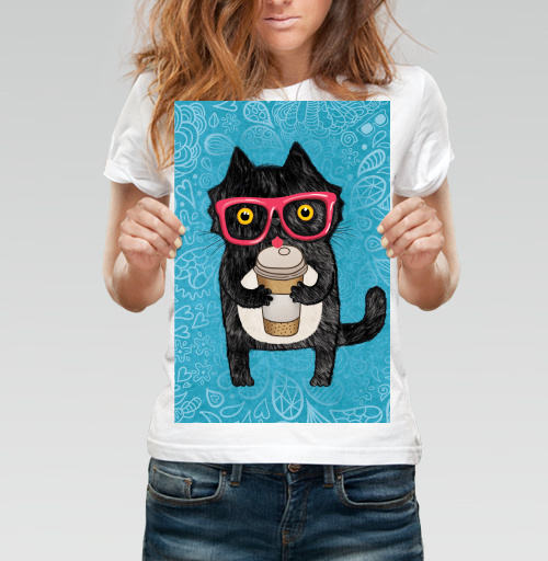 Фотография футболки Coffee-cat
