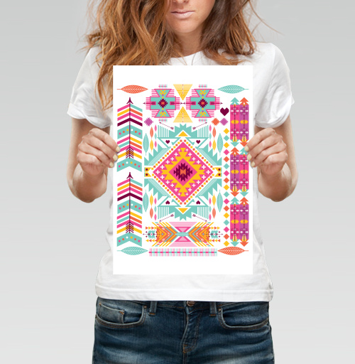 Фотография футболки Trendy tribal ornament