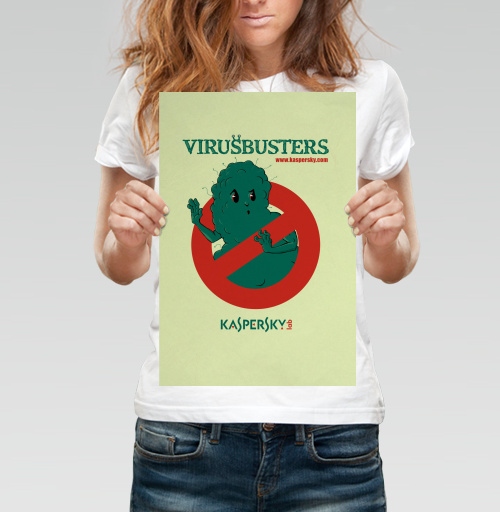 Фотография футболки virusbusters / Охотники за вирусами