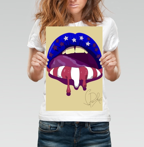 Фотография футболки USA art / Искусство США