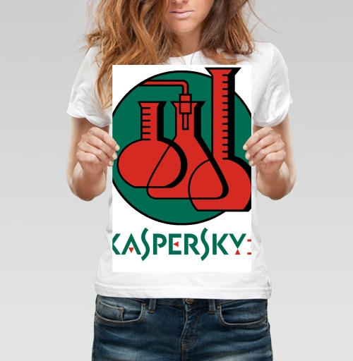 Фотография футболки Логотип Kaspersky Lab – символ надежной кибербезопасности