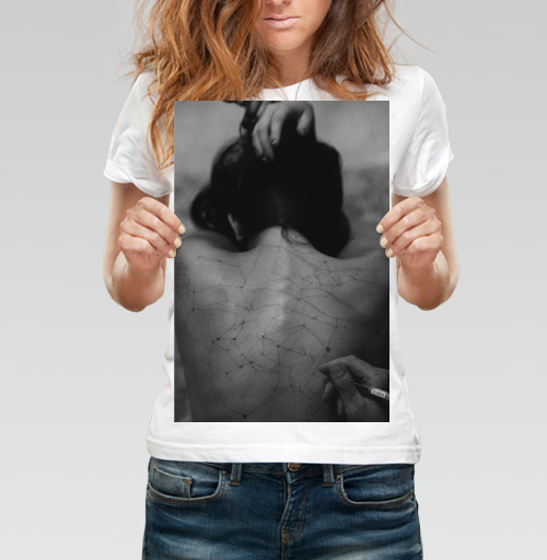 Фотография футболки Живой рисунок