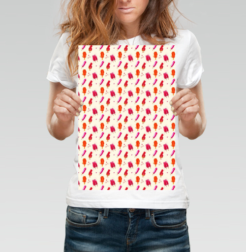 Фотография футболки Паттерн с мороженным