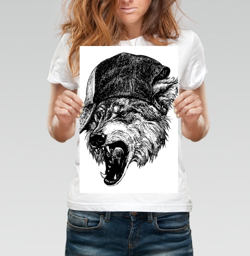 Фотография футболки Дерзкий волк