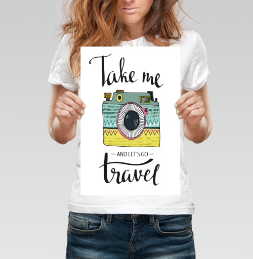 Фотография футболки Возьми с собой в путешествие