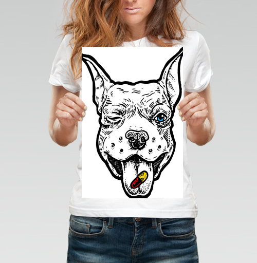 Фотография футболки Весёлый пёс