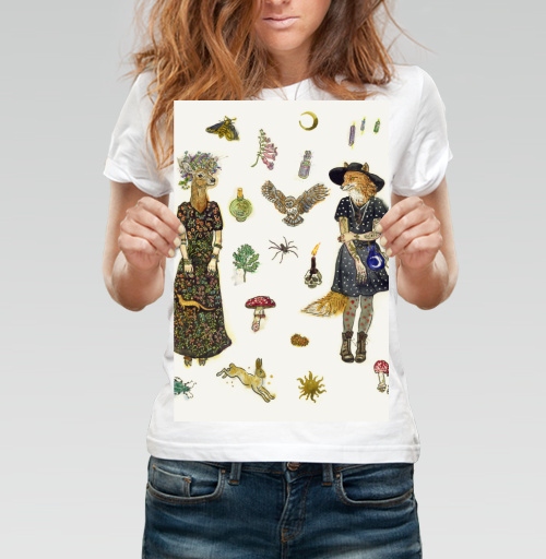 Фотография футболки Forest witches fashion.