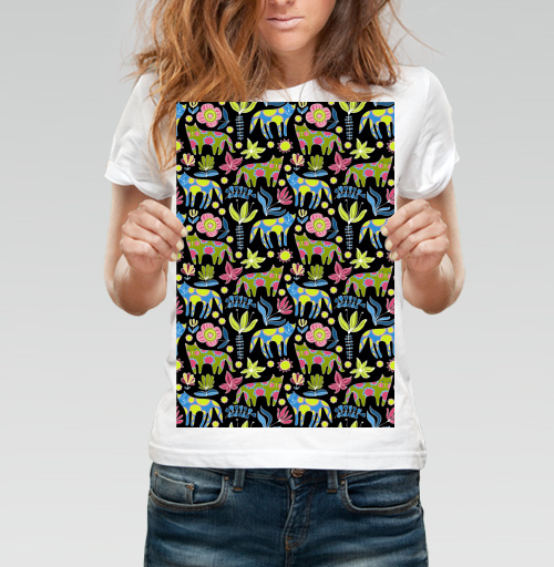 Фотография футболки Текстура с котиками
