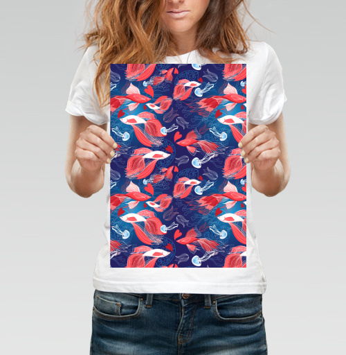 Фотография футболки Влюблённые рыбы
