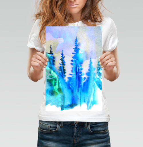 Фотография футболки Магия северных лесов