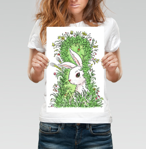 Фотография футболки Солнечный кролик