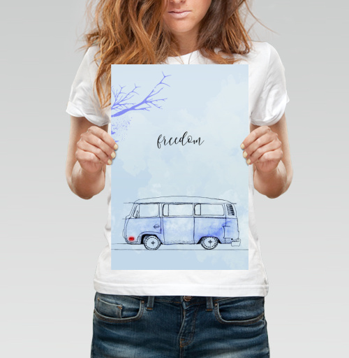Фотография футболки Синий автобус