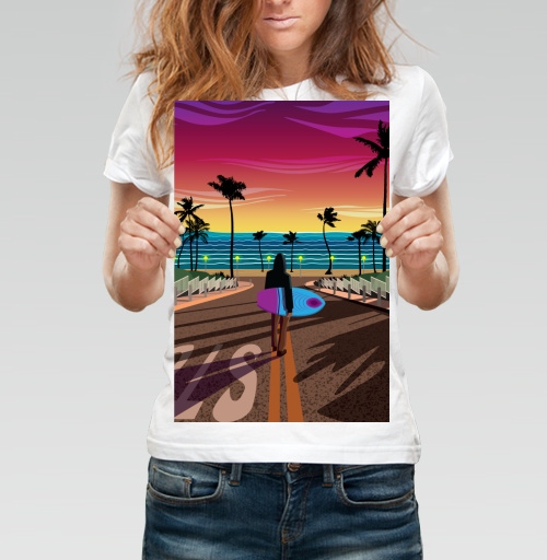 Фотография футболки Мечты о Калифорнии