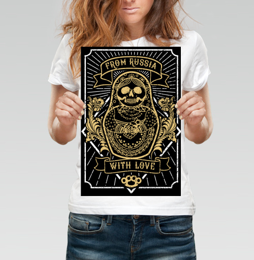 Фотография футболки Матрешка с гранатой