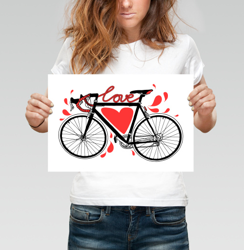 Фотография футболки Велосипедная любовь