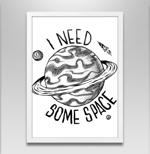 Фотография футболки Мне нужно немного космоса