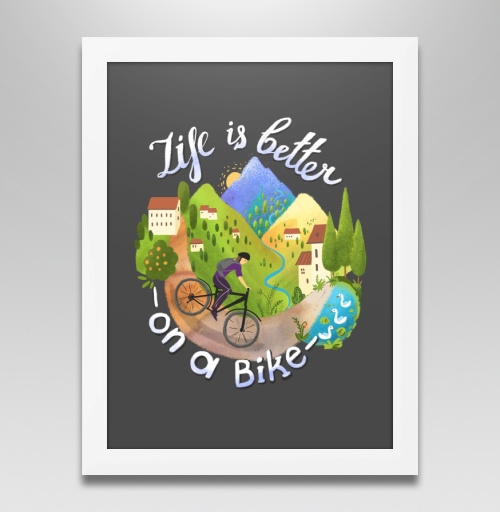 Фотография футболки Life is better on a bike