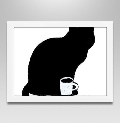 Фотография футболки Черный кот миша