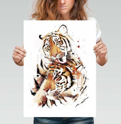 Фотография футболки Влюбленные тигры