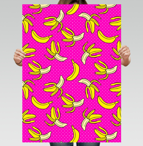 Фотография футболки Сочный банановый паттерн