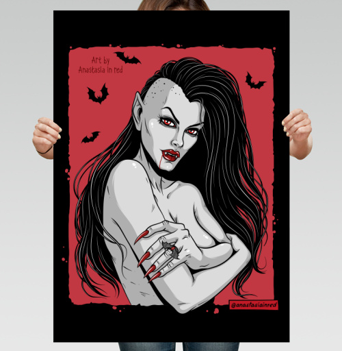 Постер вертикальный Прекрасная вампирша