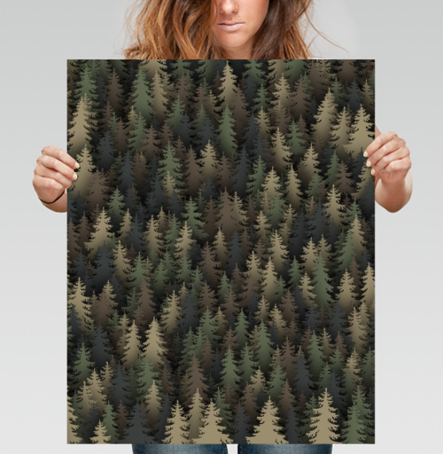 Фотография футболки Лесной камуфляж