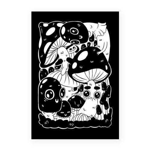 Фотография футболки Глазастые грибы