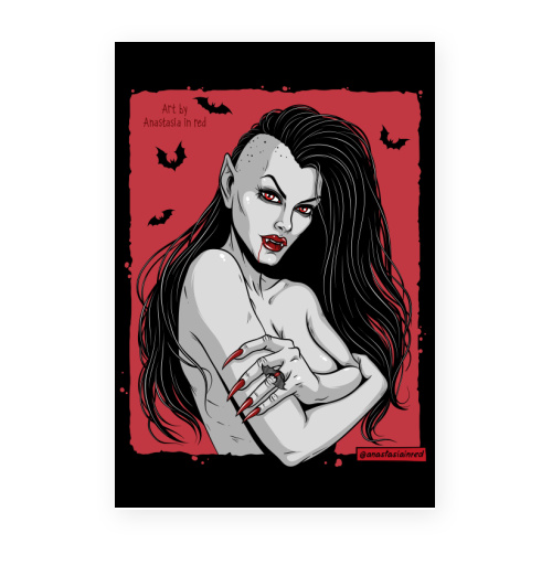 Постер вертикальный Прекрасная вампирша