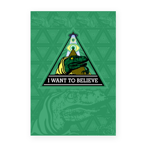 Фотография футболки НЛО рептилоиды и масоны