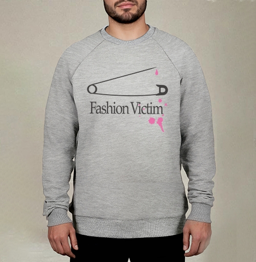 Фотография футболки Белая английская булавка c розовыми пятнами Fashion Victim