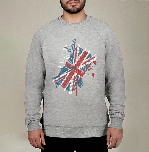 Фотография футболки Британский флаг, таки порвал