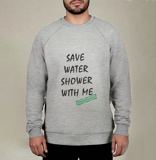 Фотография футболки SAVE WATER SHOWER WITH ME / Экономь воду, принимай душ со мной