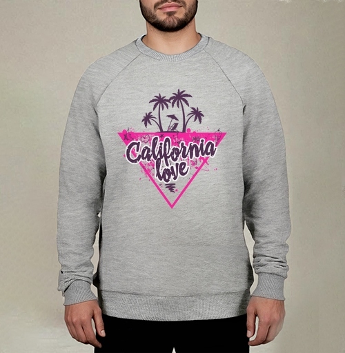 Фотография футболки California love яркая романтика пальмовой вечеринки