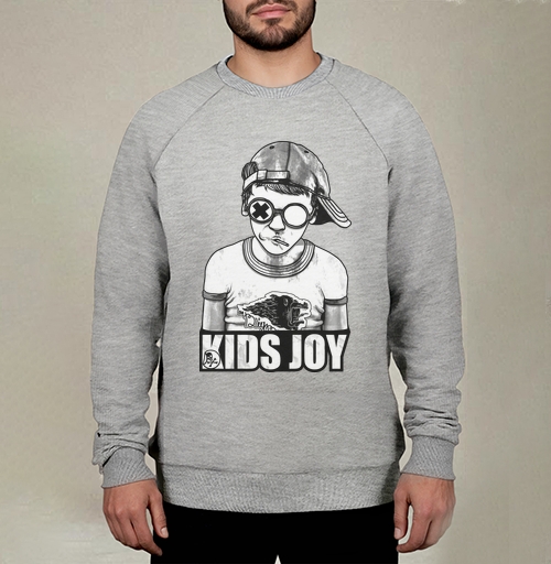 Фотография футболки Стильный Монохромный Подросток В Очках KIDS JOY