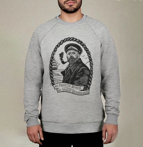 Фотография футболки Капитан с трубкой