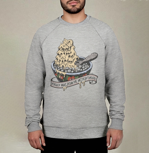 Фотография футболки Кашу маслом не испортишь