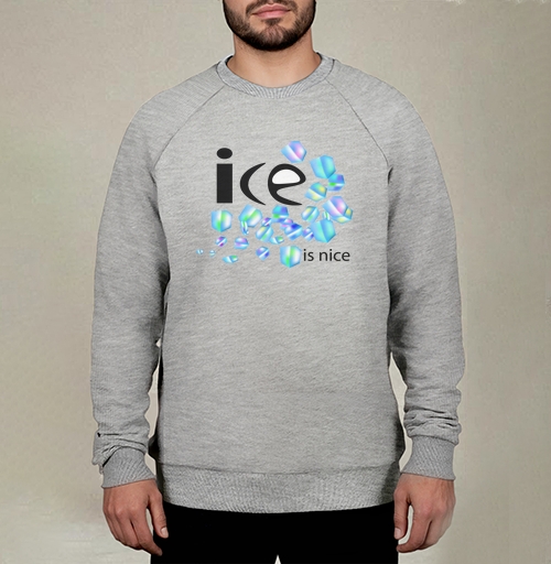 Фотография футболки Лёд Свежесть Холодная Весёлая Надпись ice is nice