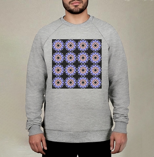 Фотография футболки Lavender abstract pattern with stars / Абстрактный лавандовый паттерн в современном стиле