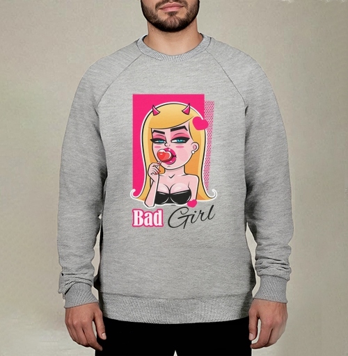 Фотография футболки Дерзкая девушка с леденцом и рогами Bad Girl