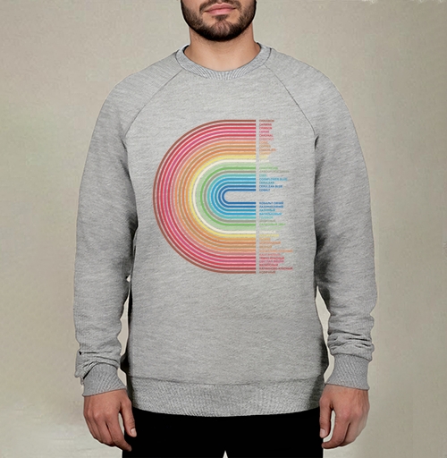 Фотография футболки Rainbow Gradient Colors – Радужный Градиент Цветов