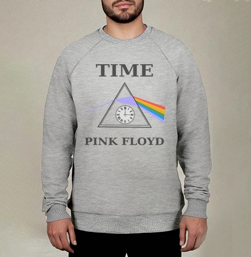 Фотография футболки Преобразование света через время с часами Pink Floyd