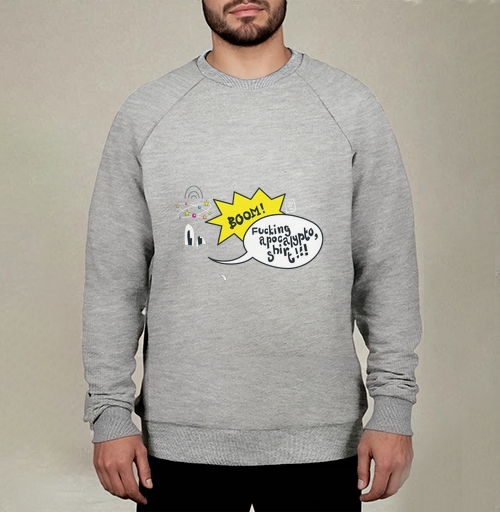 Фотография футболки Эмоциональный взрыв в стиле поп-арт с надписью BOOM shirt