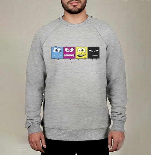 Фотография футболки CMYK faces / Лица CMYK