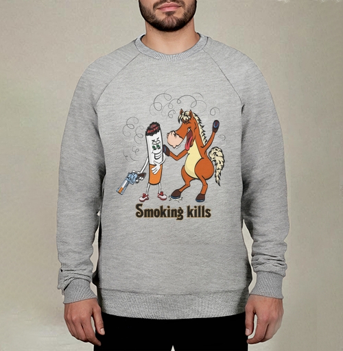 Фотография футболки Smoking kills / Курение убивает