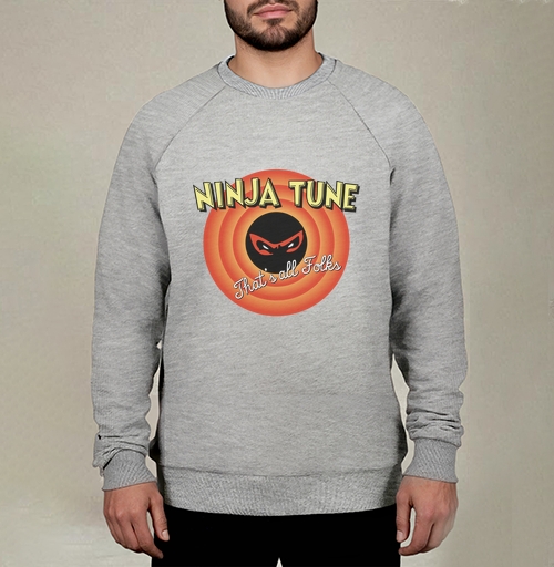 Фотография футболки Ретро-логотип Ninja Tune в стиле Looney Tunes